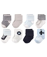 Luvable Friends Baby Boys Soft Terry Knit Booties