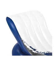 Intex Inflatable Floating Comfortable Recliner Lounges with Cup Holders (2 Pack)