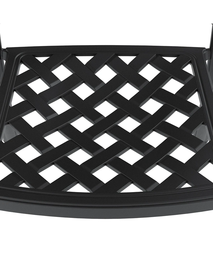 5-Piece Cast Aluminum Patio Set with Cushions