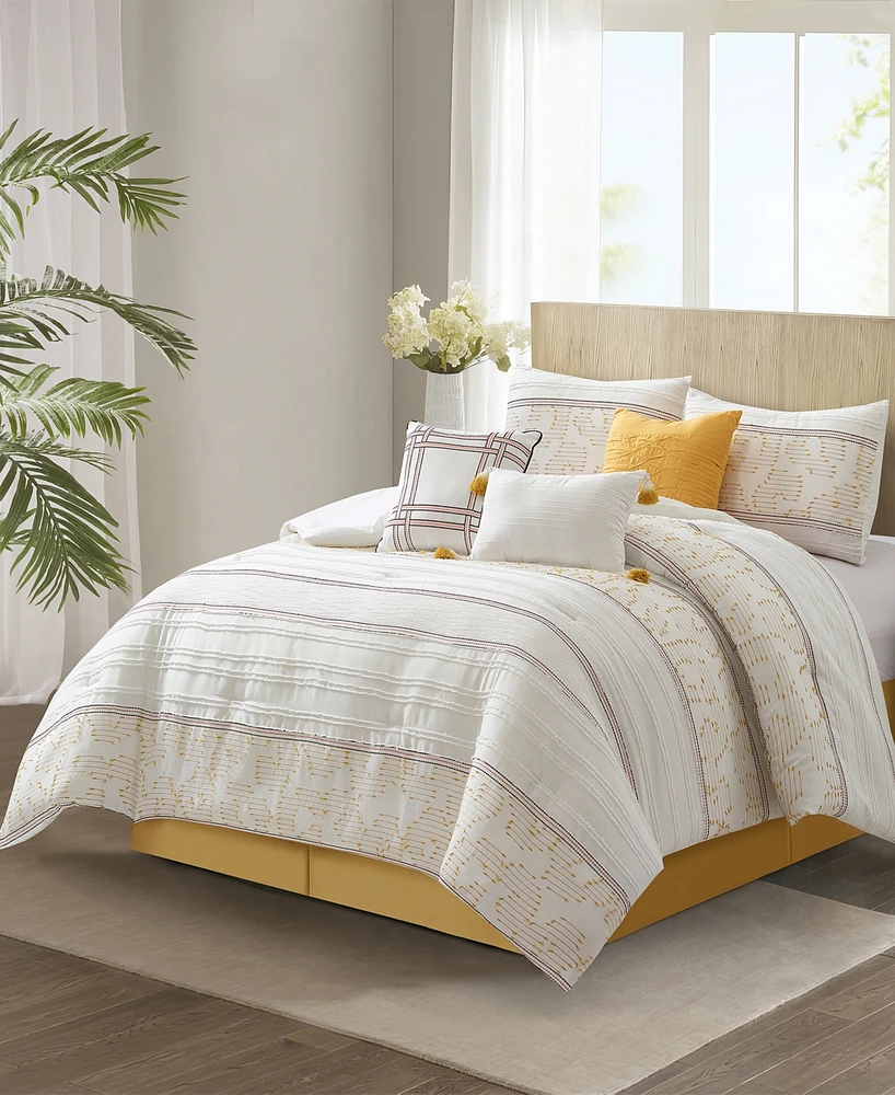 Stratford Park Ferdinico Stripe 7-Pc. Comforter Set