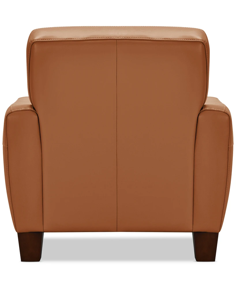 Galligher 36" Leather Chair, Created for Macy's