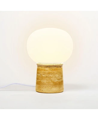 Neptune 12" Led Table Lamp with Natural Stone Base