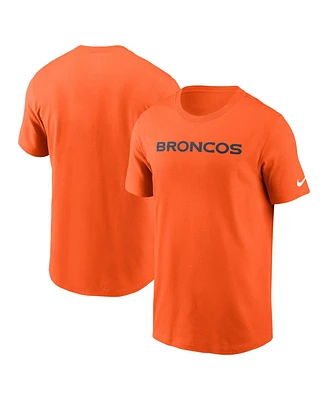 Nike Men's Denver Broncos Primetime Wordmark Essential T-Shirt