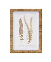 Slickblue Framed Fern Print for Lush Wall Art and Elegant Home Decor (Set of 4)
