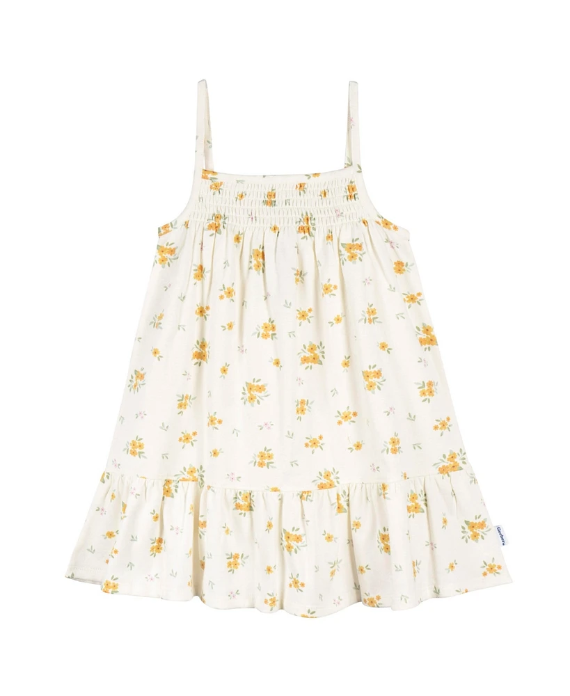 Toddler Girls Short Sleeve and Sleeveless Dress, 2 Pack