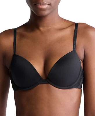 Calvin Klein Women's Soft Stretch Lace Push-Up Plunge Bra QF7578