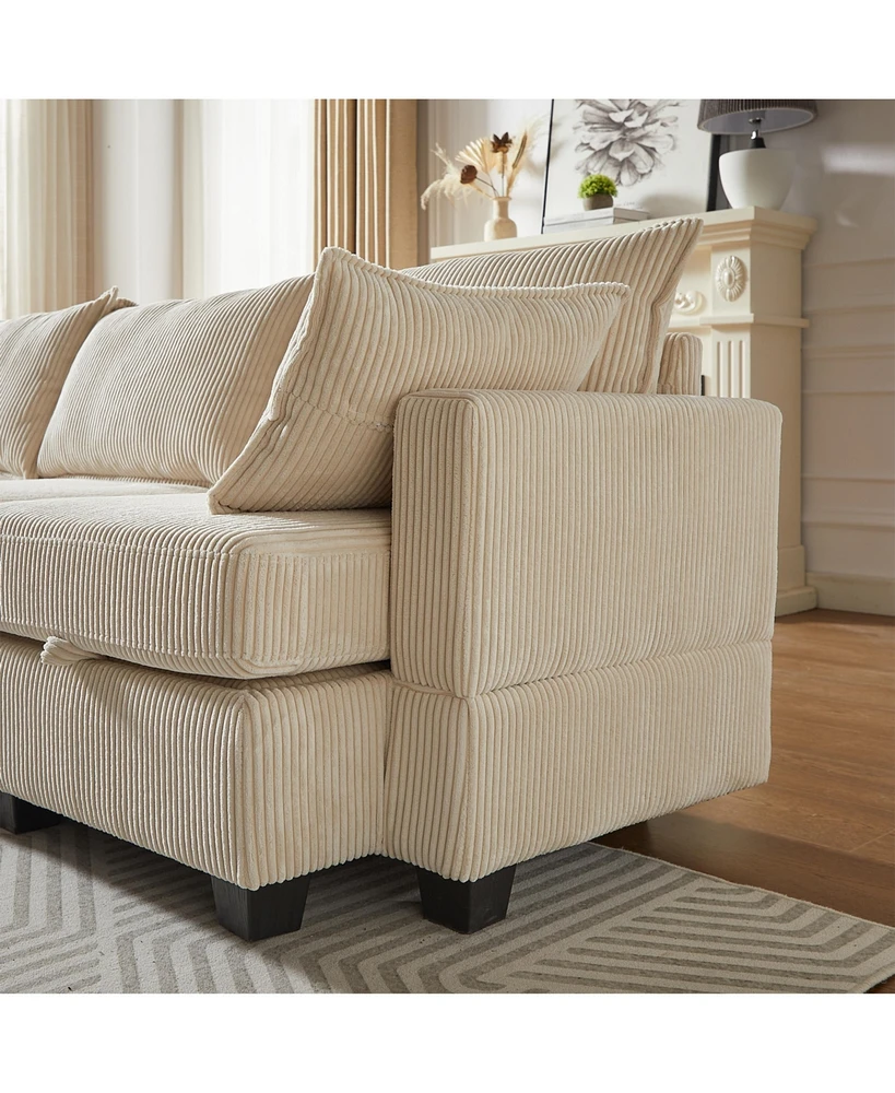 Modular Sectional Sofa with Storage and Convertible Sleeper