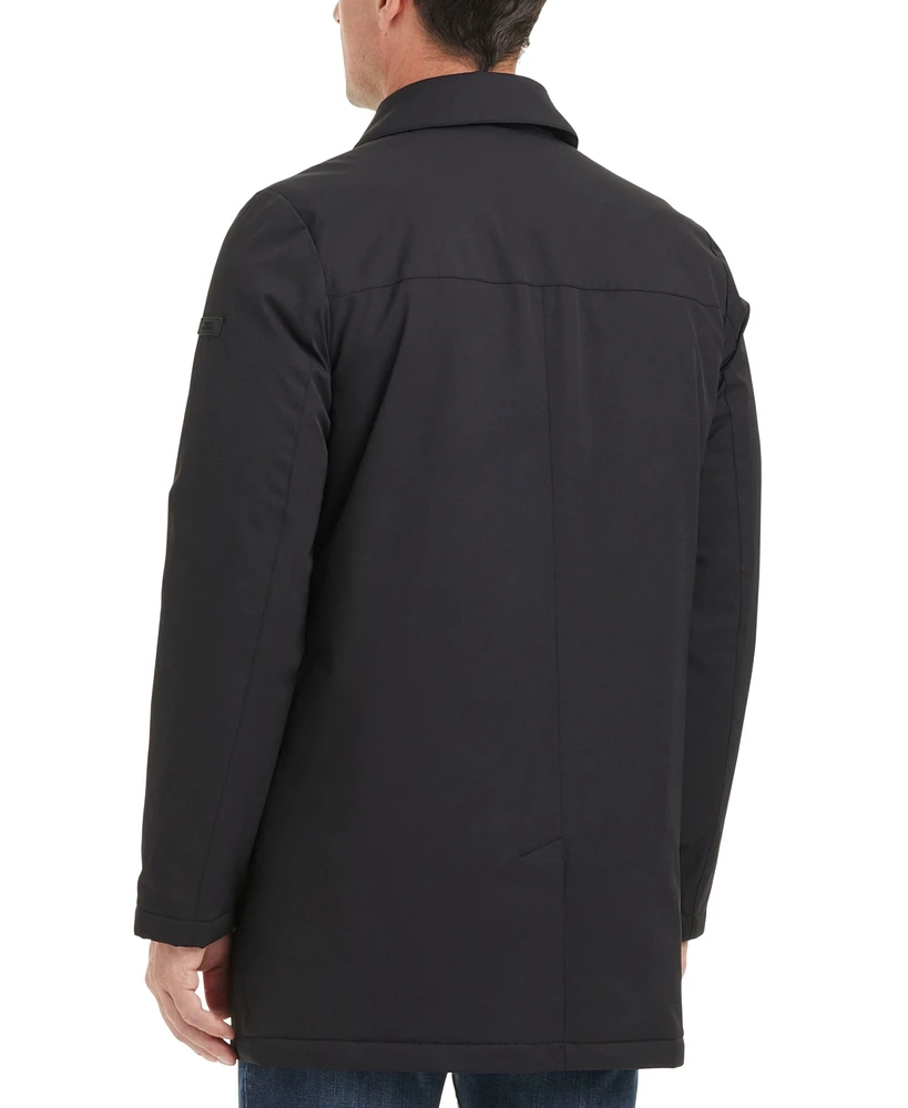 Vince Camuto Men's Refined Rain Coat with Bib Back