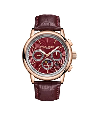 SE00301 Swan & Edgar Hand Assembled Opulent Automatic Red