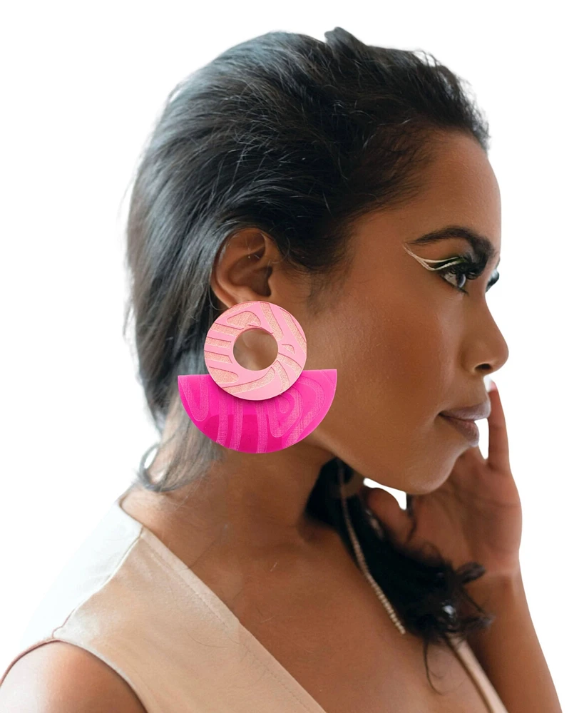 Swanky Designs Half Moon Earrings