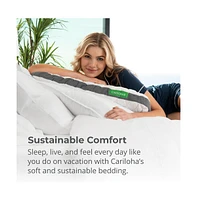 Cariloha Universal & Adjustable Flex Pillow | White | King | 38"x20" | Viscose Material | Naturally breathable, Hypoallergenic, and Moisture wicking
