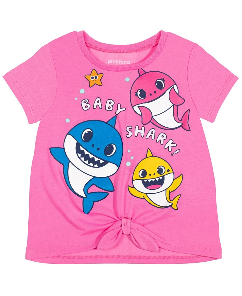 Baby Shark Girls Pinkfong T-Shirt and Leggings Outfit Set