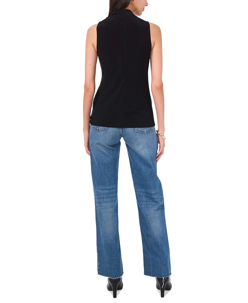 Vince Camuto Women's Crossover Wrap-Front Sleeveless Top