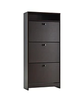 Homcom Shoe Storage Cabinet with 3 Large Fold-Out Drawers,