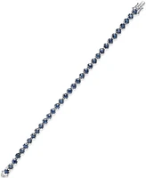 Sapphire Tennis Bracelet (10 ct. t.w.) in Sterling Silver, Created for Macy's (Also Available in Emerald)