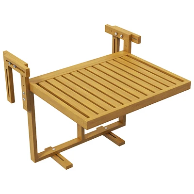 Balcony Railing Table: Foldable, Height-Adjustable, Space-Saving