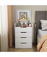 3-in-1 Vanity Desk with Mirror and Drawers