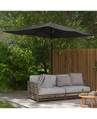 6.5' x 10' Rectangular Patio Umbrella