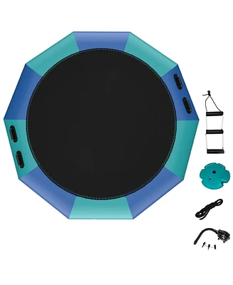 12 Feet Inflatable Splash Padded Water Bouncer Trampoline