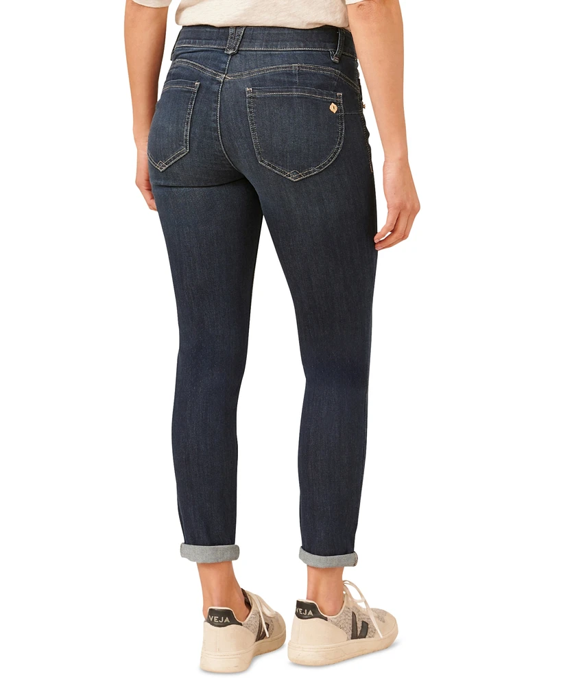 Democracy Petite "Ab"solution Ankle-Skimming Cuffed Jeans