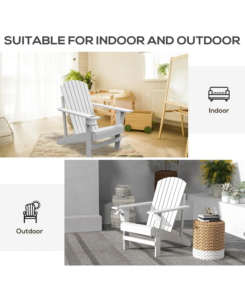 Adirondack Lounge Chair: Patio, Lawn, Weather Resistant