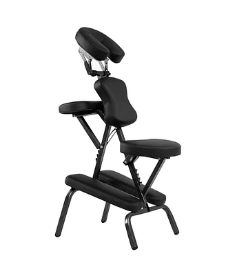 Skonyon Pu Leather Pad Travel Massage Chair with Carrying Bag