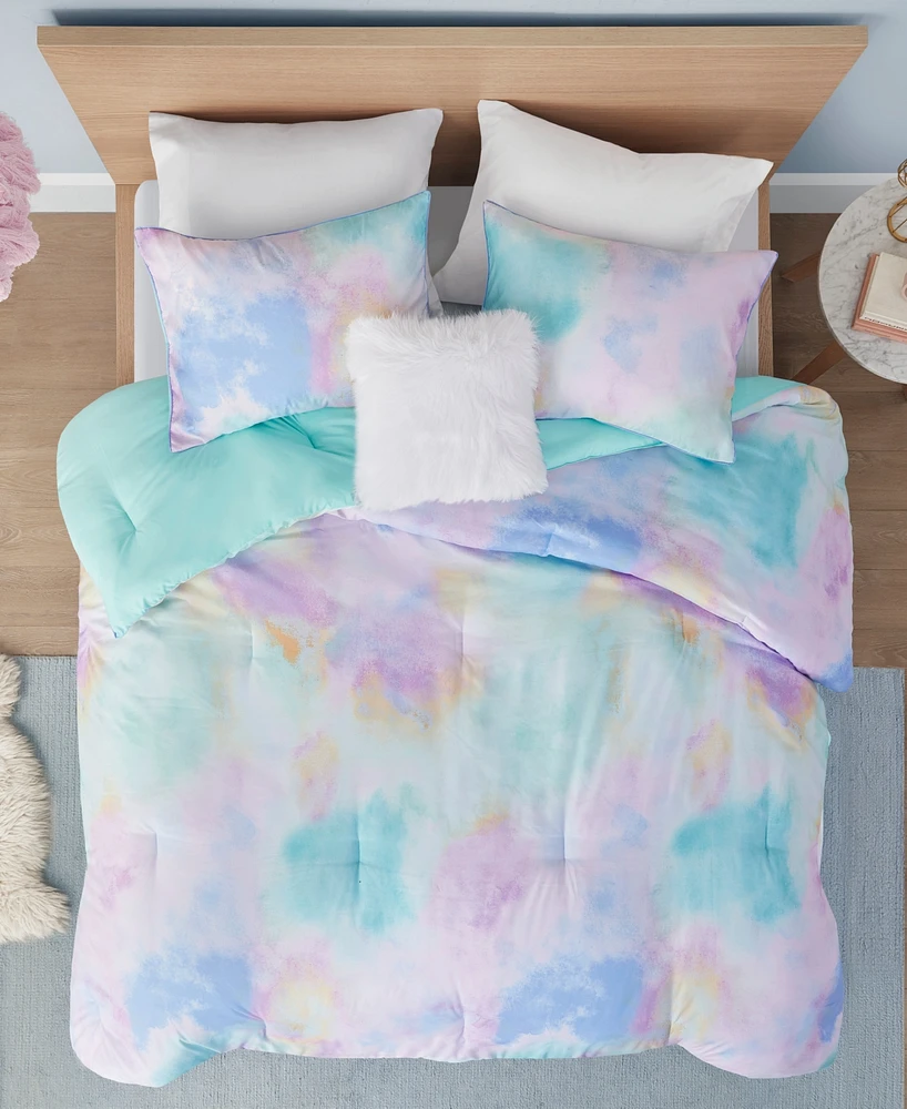 Intelligent Design Cassiopeia Watercolor Tie Dye 4-Pc. Comforter Set