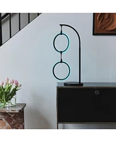 Nova Modern Hoops Led Table Lamp with Color Changing Function (24")