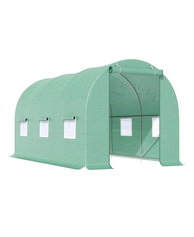 6' x 7' Walk-In Greenhouse for Plant Growing