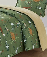 Intelligent Design Heath Forest Animals Plush Reversible 2-Pc. Comforter Set, Twin