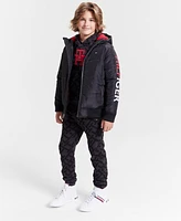 Tommy Hilfiger Toddler and Little Boys Allover Print Soft Fleece Jogger