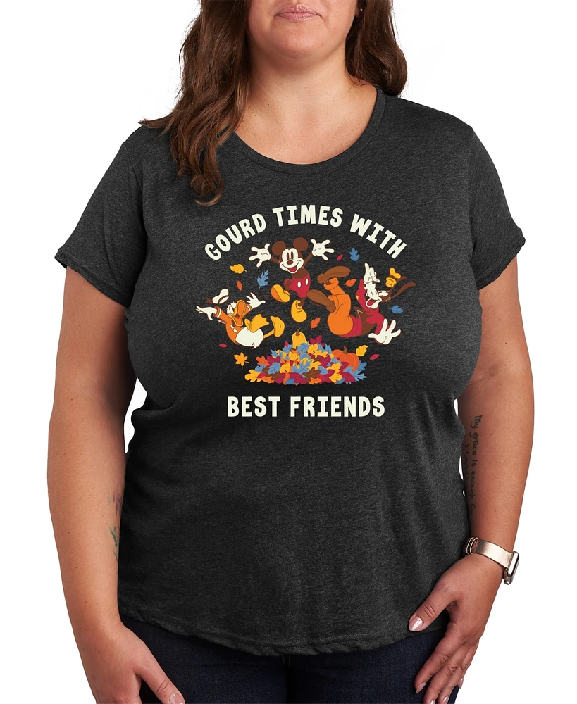 Hybrid Apparel Plus Size Disney Gourd Times Graphic T-shirt