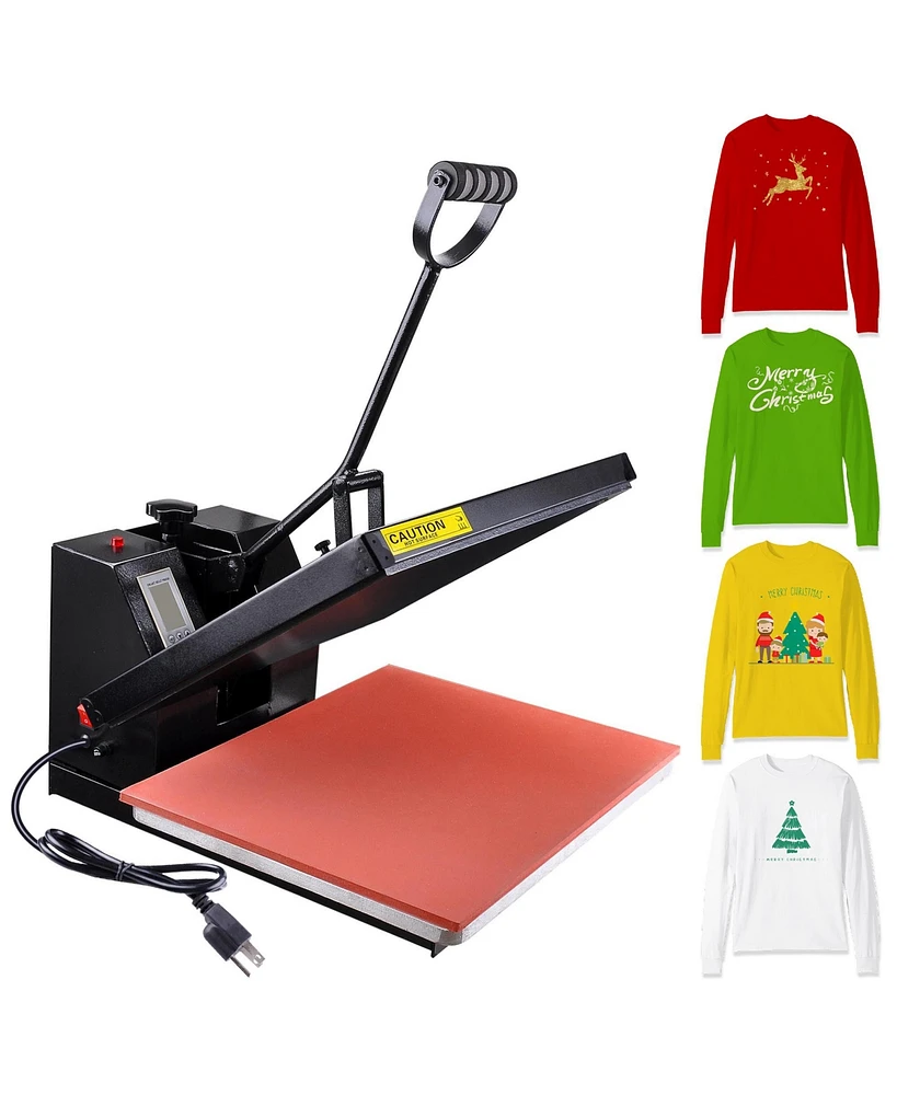 Pnr High Pressure 16"x20" Heat Press Machine Sublimation Transfer Printing Lcd Timer Counter