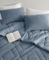 510 Design Kyla Double Diamond Quilted Teddy 3-Pc. Comforter Set, King/California King