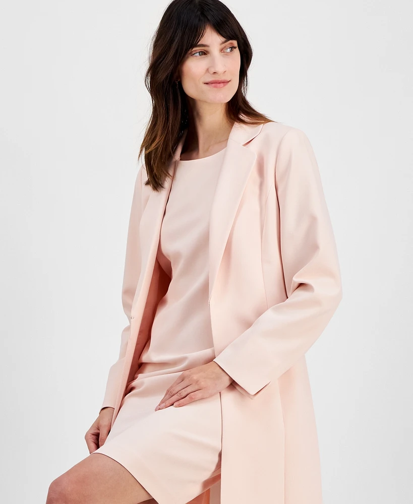 Le Suit Women's Elongated Blazer Dress Suit