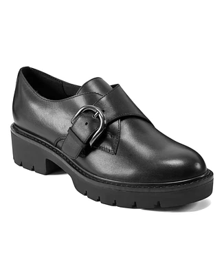 Easy Spirit Women's Kasen eFlex Buckle Lug Sole Oxfords
