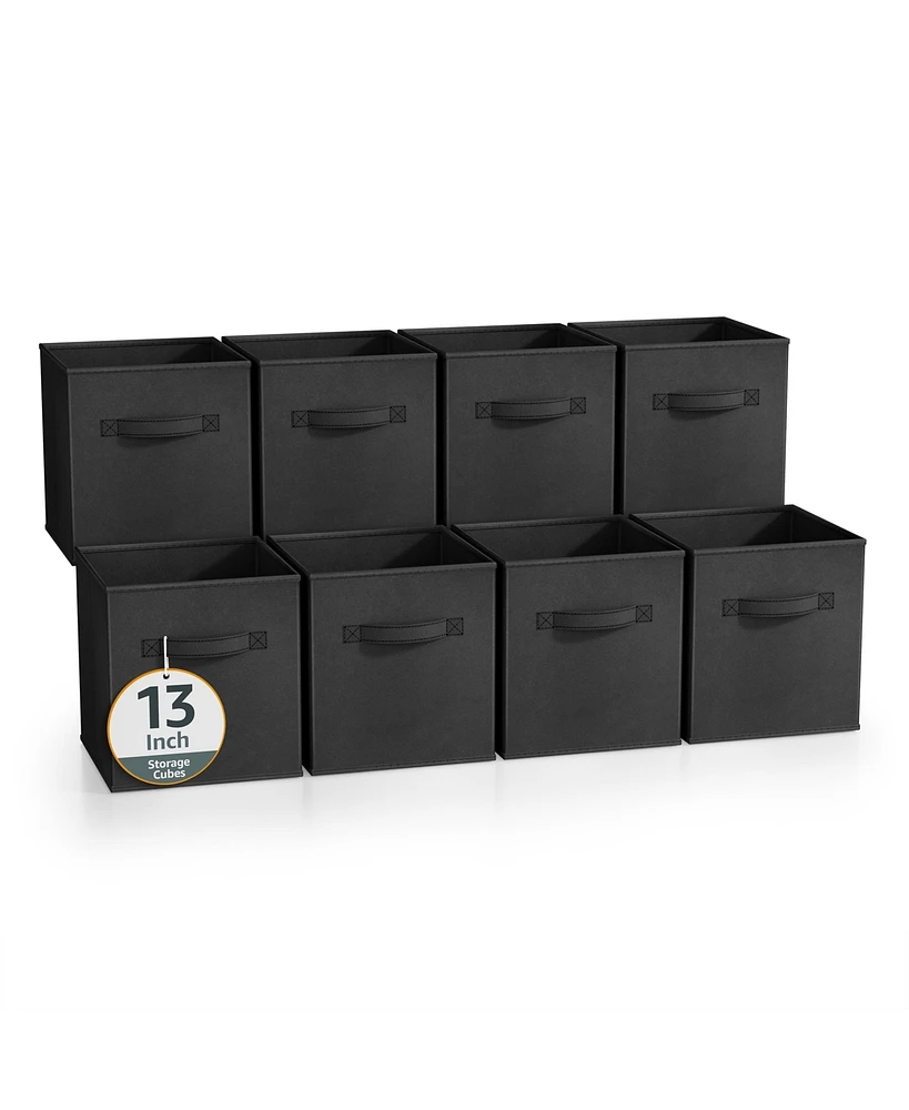 Sorbus Inch Pack Sturdy Collapsible Fabric Storage Cubes with Handle - for Organizing Clothes, Toys, Books