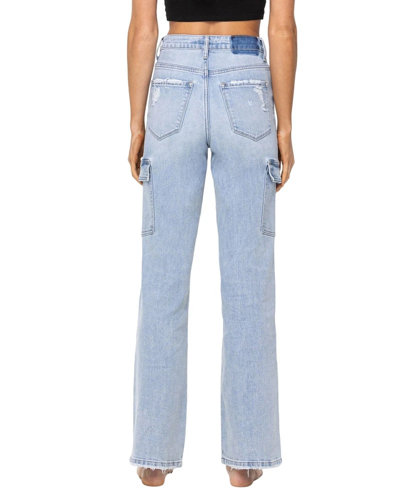 Vervet Women's Super High Rise 90's Vintage-like Straight Jeans