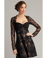 Tadashi Shoji Sayda Embroidered Lace Mini Dress