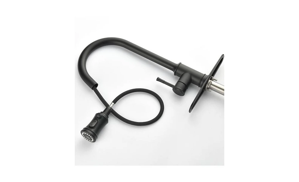 Single Handle High Arc Pull-Out Kitchen Faucet for Modern Kitchens