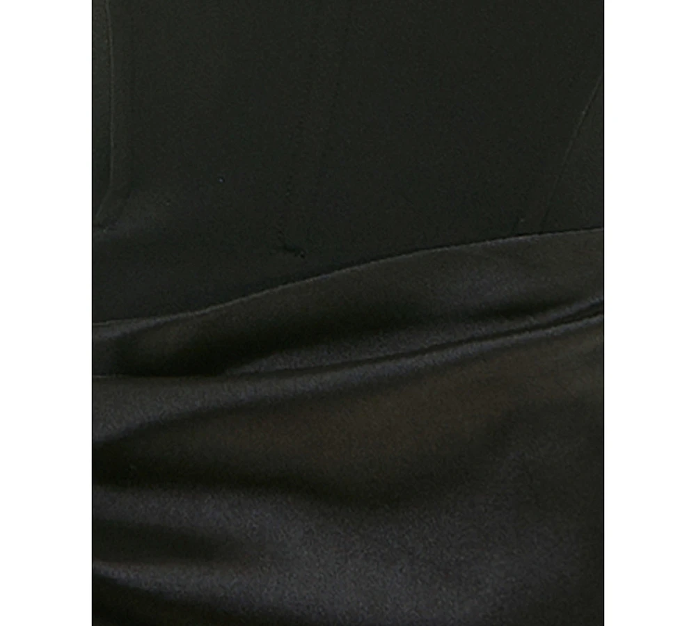City Studios Juniors' Strapless Wrap Bodycon Dress