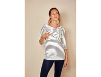 Bshirt Maternity 3/4th Sleeve Nursing Top