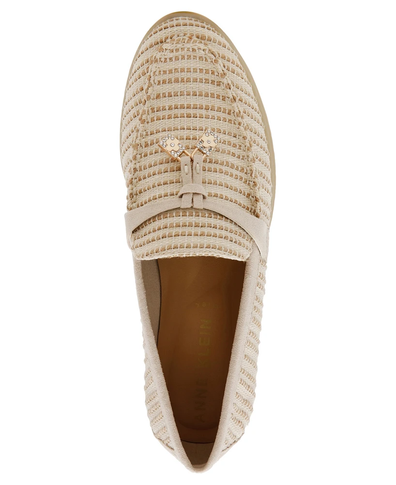 Anne Klein Women's Sadrine Slip Linen Loafers