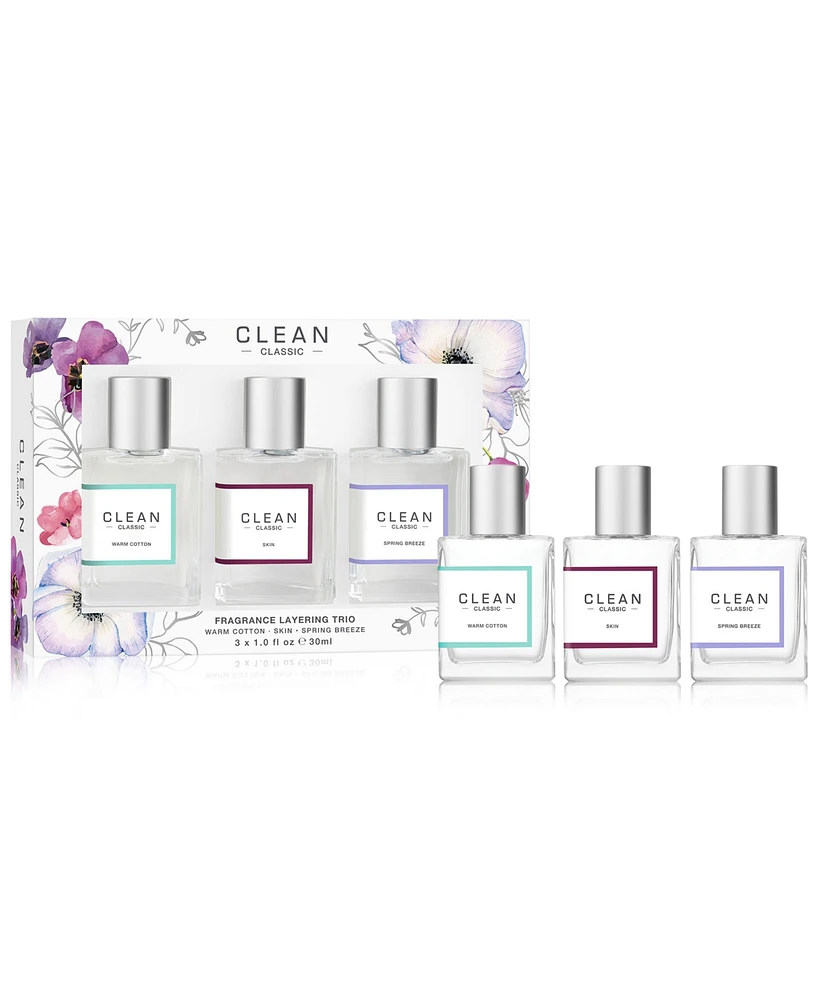 Clean Fragrance 3-Pc. Classic Eau de Parfum Layering Set