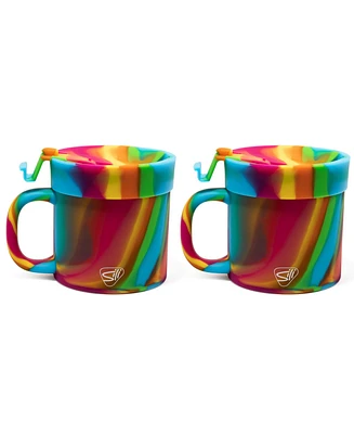 Coffee Mug w/ Lid: 16oz: 2 pk - Hippie Hops