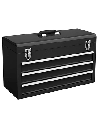 Portable Tool Chest Box Storage Cabinet Garage Mechanic Organizer 3 Drawers