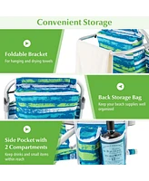 Pcs Folding Beach Chair Adult Lightweight Aluminum Camping Chair with Storage Bag