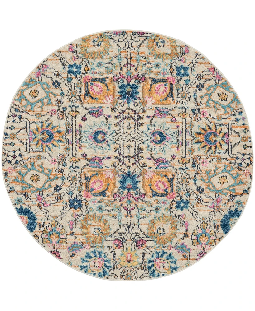 Nourison Home Passion PSN01 5'x5' Round Area Rug