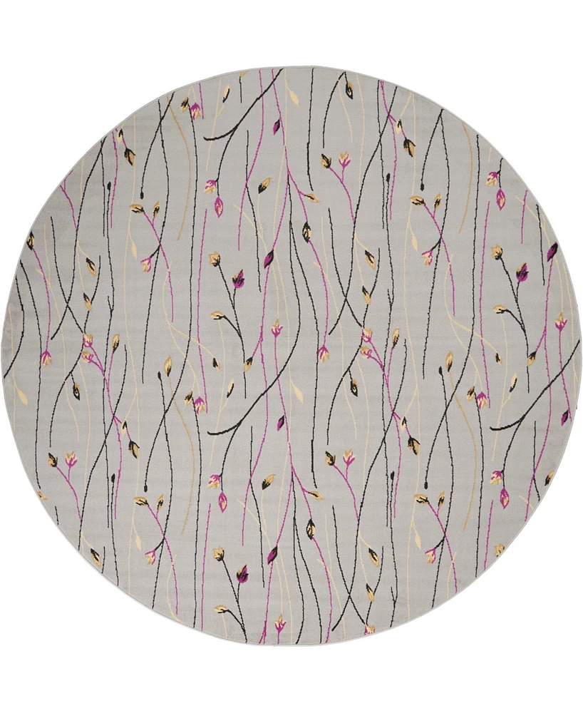 Nourison Home Grafix GRF15 8'x8' Round Area Rug