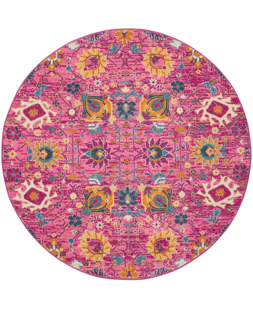 Nourison Home Passion PSN01 5'x5' Round Area Rug